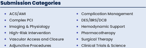 Submission Categories