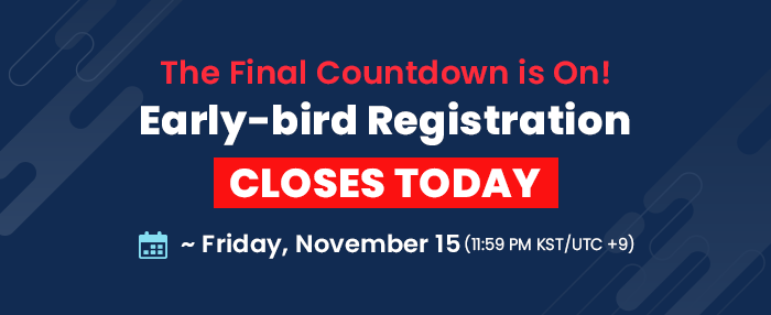 Early-bird Registration CLOSES TODAY